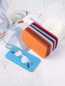 1 件全新彩色毛毡眼镜袋，小巧轻便的方形毛毡眼镜盒，适用于处方眼镜和老花镜 - 彩色 - 查看 12