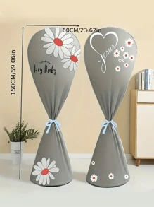 Universal Full Coverage Floor Standing Electric Fan Dust Cover, Anti-Dust Protective Cover With Storage, Grey,Bag,Organizer,Storage,Kitchen Decor,Household Items - Grey - View 3