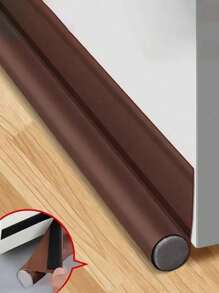 37.8in/96cm Energy-Saving Leather Door Seal - Windproof, Sound-Insulating Weatherstrip, Waterproof & Insect-Proof, Self-Adhesive Draft Stopper
