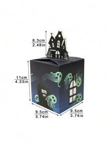 5/10 hộp đựng kẹo/đồ ăn nhẹ Halloween, hộp đựng bánh quy/bánh ngọt, đồ dùng tiệc tùng, hộp đựng quà tặng tiệc Halloween phù hợp cho ngày lễ và tiệc tùng Halloween đồ trang trí Halloween đồ trang trí Halloween nhà tiệc Halloween túi đựng tiệc Halloween tiệc Halloween - Giấy - Xem 10