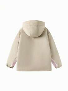 Balabala Tween Girl Down Jacket Boys Winter Warm Outerwear - Coffee Brown - View 5