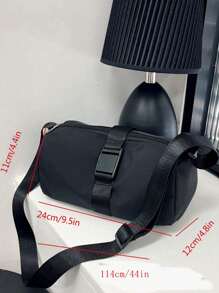 Bolsa impermeable para pan, de gran capacidad, bolso de hombro y cruzado de lona de Oxford roja casual, bolso de viaje