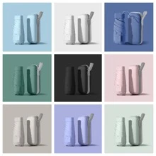 1pc Capsule Umbrella, Black Rubber Sunscreen And Sunshade Umbrella, Compact And Portable UV Resistant Umbrella, Sun Umbrella.