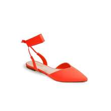 Lace Up Ballet Pointed Toe Sandals IVY-56 - Orange - View 2