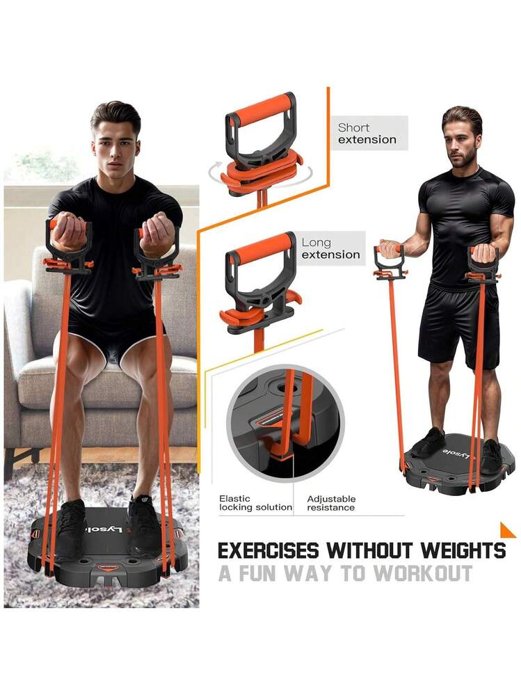 Planche De Push Up Avec 20 Accessoires - Gym, Pilates, Barre - Fitness Maison