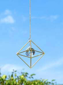 1 Chiếc Kệ Kim Loại Treo Tường Pha Lê, Đèn Bắt Nắng Có Mặt Dây Chuyền Lăng Kính Cho Ban Công Nhà, Đồ Treo Trang Trí Sân Vườn, Trang Trí Nhà Cửa, Trang Trí Phòng, Trang Trí Tường - Nhiều màu - Xem 12