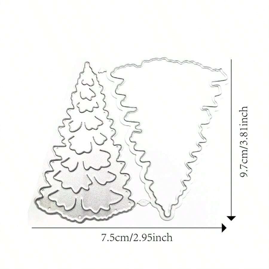 DIY Christmas Tree Metal Carbon Steel Cutting Knife Mold For Kids Paper