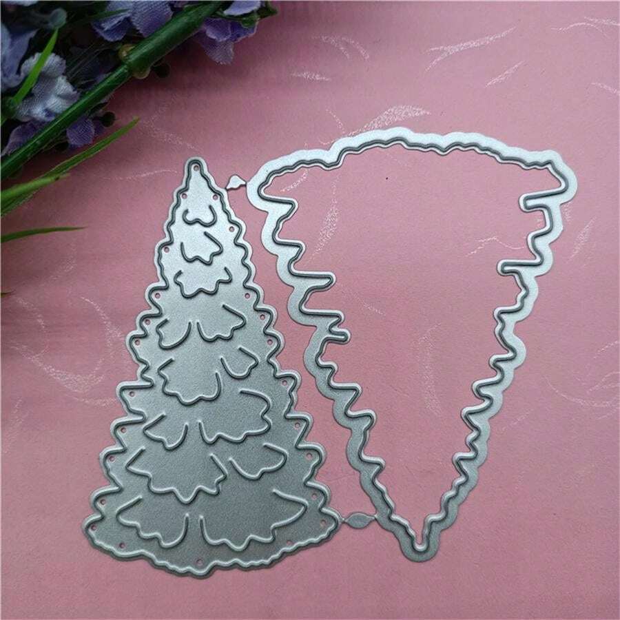 DIY Christmas Tree Metal Carbon Steel Cutting Knife Mold For Kids Paper