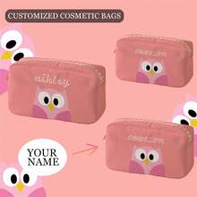 New Cosmetic Bag, Custom Photo Cosmetic Bag, Can Be Customized To Your Unique Design, Lightweight Waterproof Canvas Zipper Cosmetic Bag Is Also Perfect For Coin Purse, Pencil Case, Perfect For Shopping, Date, Vacation, Travel, Festival, Party Or As A Gift