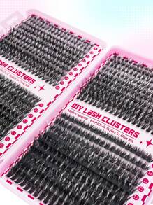 800 piezas Racimos de pestañas individuales de alta capacidad 30D+40D+60D+80D 9-16 mm Racimos de pestañas DIY Extra Gruesos y Naturales, Densos, Ultra Suaves y Súper Ligeros Postizos Individuales Segmentados Extensión de Pestañas Kit para Uso Propio en el Hogar o Fuera de Casa para Vida Diaria, Boda, Citas, Fiestas, Festivales de Música y Halloween