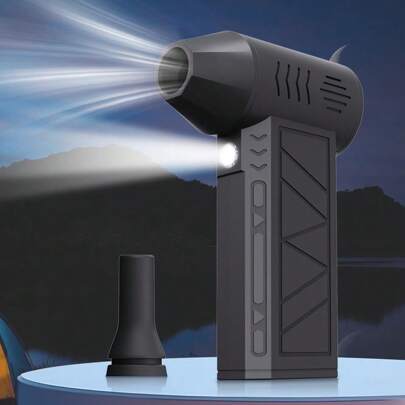 Portable Violent Turbo Small Fan Dust Blower, Handheld 130000 Rpm High-Speed, Can Be Used For Dust Removal, Snow Blowing, Carbon Blowing, Barbecue, Carbon Ignition,Outdoor Ignition, Multi-Functional Outdoor Use, Suitable For Computers And Accessories, Hair Dryers