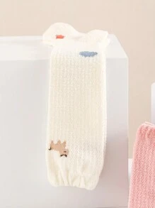 1 Pair Kids Long Tube Socks, Cute Cartoon Design, Warm & Heat Retaining, Autumn/Winter - Multicolor - View 5