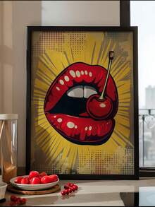 1 tấm áp phích Nụ hôn cổ điển thập niên 70, Nghệ thuật treo tường màu đỏ, Bản in Hippie, Áp phích cổ điển, Trang trí phòng, Họa tiết cổ điển, Nghệ thuật treo tường - Nhiều màu - Xem 2
