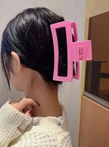 1 件装女士白色波浪发爪夹，超大发爪发夹，适合发髻，13 厘米，适合浓密的头发，优雅时尚