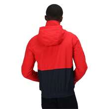 Regatta Mens Feelding Colour Block Waterproof Bomber Jacket - 100% Polyester - (RG7719) - True Red/Navy - View 3