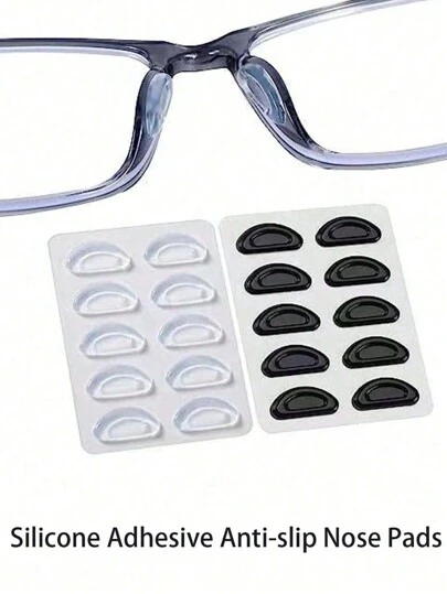 10pcs Non-Slip Silicone Nose Pads, Adhesive, Suitable For Various Types Of Glasses,Belt,Glasses, Back To School Supplies