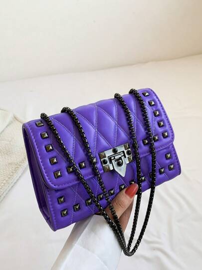 New Women's Fashion Versatile Chain Shoulder Crossbody Small Square Bag