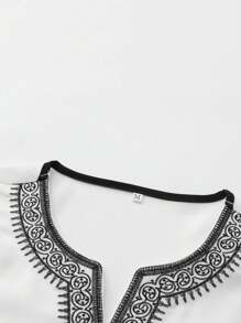 2025 New Muslim Embroidered Moroccan Arabic Thobe