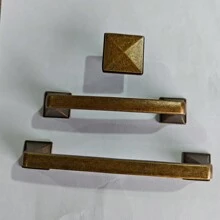 1pc Antique Retro Cupboard Pull Handles Zinc Alloy Wardrobe Kitchen Drawer Cabinet Door Handle Furniture Knobs Hole Distance 96mm/128mm/ Single Hole - Retro - View 5