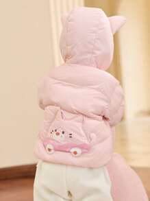 Balabala Chaqueta acolchada para bebé, cálida de invierno para niños y niñas, corta y linda