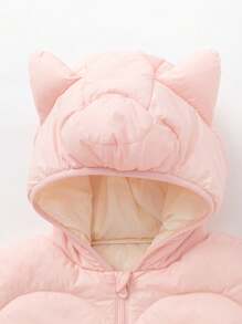 Balabala Chaqueta acolchada para bebé, cálida de invierno para niños y niñas, corta y linda