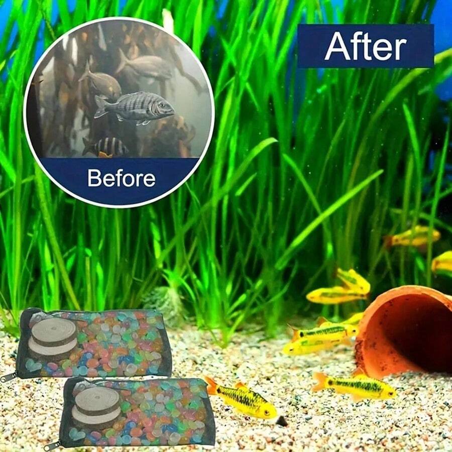 10pcs Water Tank Filter Bags, Aquarium Tube Fish Tank Filter Mesh Bag