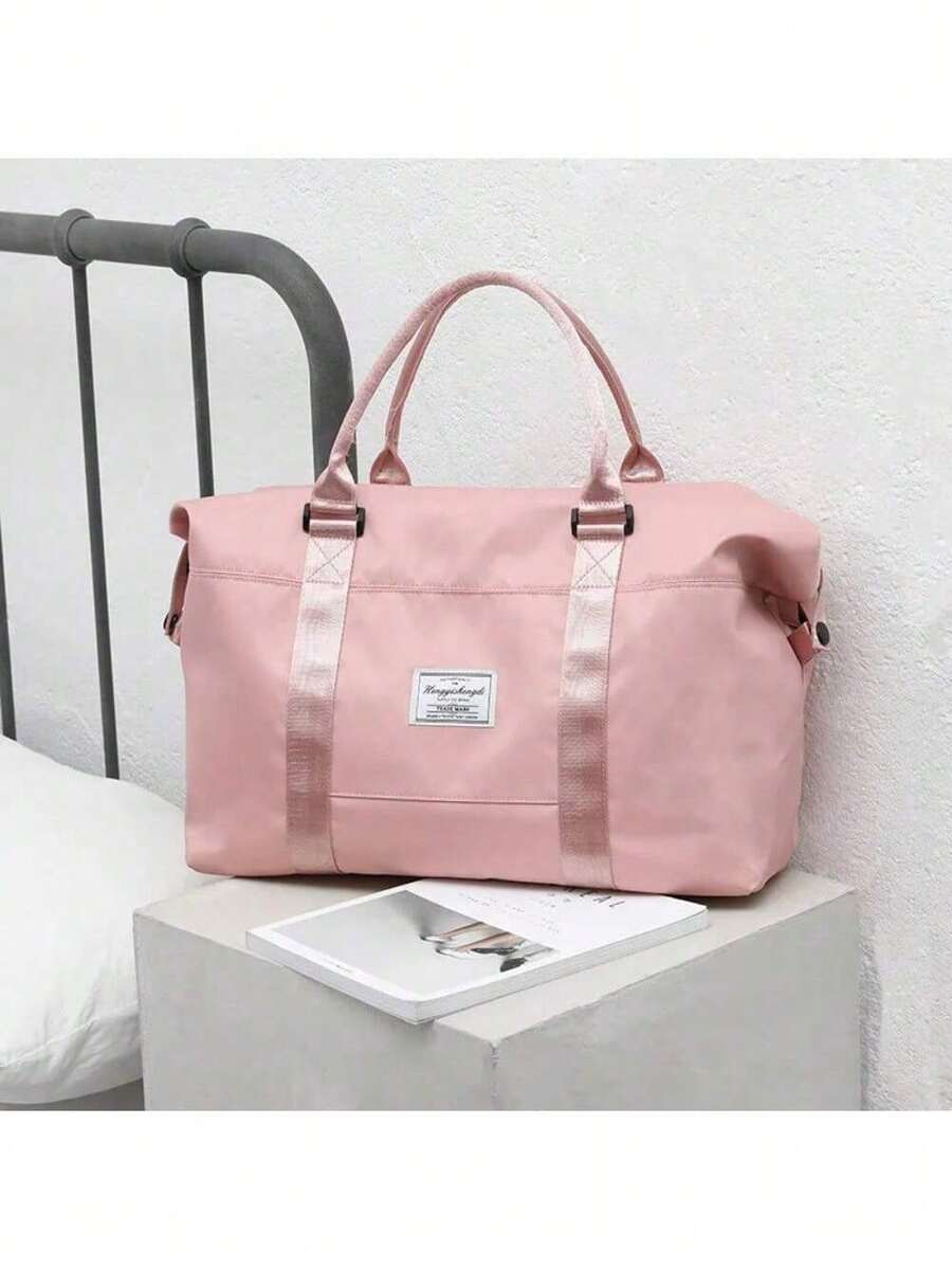 Women's Travel Bags Large Pink Oxford Waterproof CarryOn Baggage