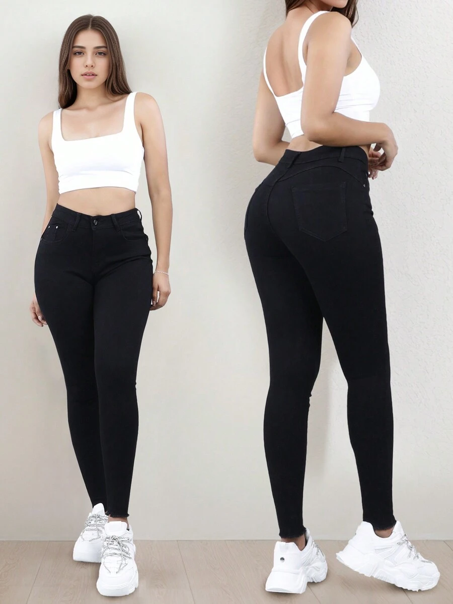 Pantalón Levanta Pompa Colombiano Jeans Mezclilla Mujer.