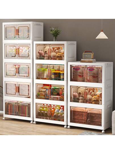 Armario plegable con 55 compartimentos, alta capacidad para el hogar