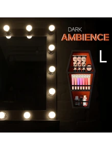 Kệ gỗ hình quan tài - Đồ trang trí tường Gothic đa năng & Trưng bày pha lê, Bộ sắp xếp lưu trữ bằng gỗ cổ điển để trang điểm - Nhiều màu - Xem 2