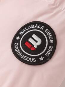 Balabala Tween Girl Down Jacket Big Tween Girl Winter Warm Hooded Coat - Pink - View 7