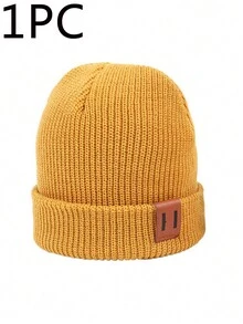 1PC-2pcs/秋冬防寒保暖婴儿帽 宝宝保暖针织毛线帽 春秋男童女童新生儿帽子 针织婴儿帽 秋冬可爱兔子针织毛线帽 婴幼儿百搭保暖套头帽（适合2-24个月宝宝） - 彩色 - 查看 15