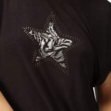 Regatta Womens/Ladies Roselynn Star T-Shirt (Black) - Black - View 3