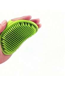 2 件装宠物 TPR 沐浴刷、猫按摩刷、狗沐浴手套、硅胶清洁橡胶沐浴梳、可调节、按摩沐浴免洗手套，适用于长毛和短毛的狗和猫 - 彩色 - 查看 14