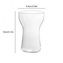 Hazara 高硼硅透明玻璃单层杯冰美式咖啡杯早餐牛奶杯冷萃杯可重复使用办公室果汁杯 - 彩色 - 查看 10