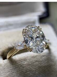 1 Chiếc nhẫn Cubic Zirconia tuyệt đẹp dành cho phụ nữ làm quà tặng ngày lễ tình nhân, trang sức tiệc kỷ niệm ngày cưới - 1 # - Xem 11