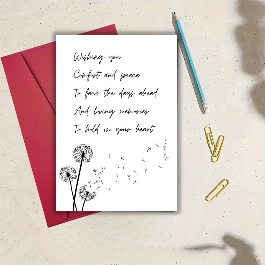 Deepest Sympathy Condolence Card Perfect For Bereavement, Memorials