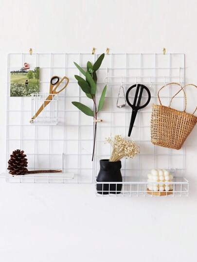 1pc Photo Wall Wire Grid Panel , Picture Display Iron Decorative Rack, Photograph Wall, Ins Display Photo Wall, 14x14 Inch, 18x14inch Fall Home Decor Room Decor