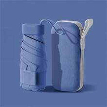 1pc Capsule Umbrella, Black Rubber Sunscreen And Sunshade Umbrella, Compact And Portable UV Resistant Umbrella, Sun Umbrella.