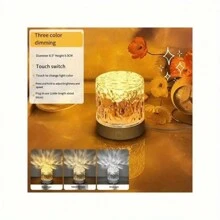 1 Stück LED-Projektionslampe, Raumatmosphäre Licht, Weihnachtsbeleuchtung, Heimkino, Deckenbeleuchtung mit Wassereffekt, Raumdekorationslicht, Geburtstagsparty/Feiertagsgeschenk, Camping, Hochzeitsdekoration, in runder/quadratischer Form erhältlich, mit Touch oder Fernbedienung 3 Farben/16 Farben, alle mit USB-Stromversorgung