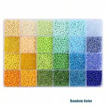 6400 件 24 色玻璃种子珠用于珠宝制作、DIY 手链珠宝制作套件、珠子组合套件手链戒指项链制作、DIY、礼品、工艺品 - 彩色 - 查看 11