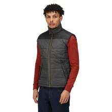 Regatta Mens Standout Altoona Insulated Bodywarmer Jacket - 50% Polyester/50% Fleece - (RG1619) - 海豹灰/黑色 - 查看 3