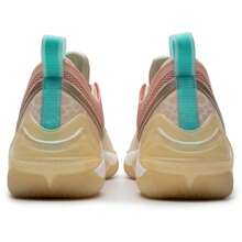 XTEP You Yun 8th Generation Lightweight Basketball Shoes For Men - Almond Yellow/Impatiens Powder - View 4