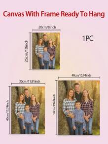1pc Customizable Framed Canvas,Personalize With Your Photo, Perfect Gift For Family , Wall Art Home Decor, Valentine Day, Valentine Day Decor Gifts Birthday Graduation,Multi-Functional, ,Anti-Mold,Ornamental,Reusable,Exquisite,Stylish,High-Quality,Adorable,Modern,Custom,Unique,Personalized,Ideal Gifts For Him,Ideal Gifts For Her,Her,Boyfriend,Girlfriend,Dad,Mom,Family,Friends,Son,Daughter,Kids,For Anniversaries,For Birthdays,For Housewarming,For Graduation,Kitchen,Dining Room,Bedroom,Office,Living Room,Home,Garden,Tea Room,Home Decor