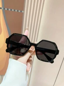 Retro Geometric Polarized Sunglasses, Plastic Fashion Eyewear, Classic Design For Outdoor Sports, Cycling, Travel, Beach, Driving, Fishing, Summer UV Protection Fashionable Shade Elegant Outfit Family Outings Travel Vacation Holiday For Summer Beach Vacation,Outdoor,Travel