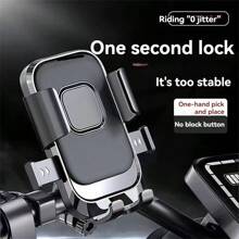 2pcs/1pc Bike/Motorcycle Phone Holder Bracket, Shockproof Bicycle Handlebar/Rearview Mirror Mount Phone Stand For Cycling Outdoor Navigation - Multicolor - View 1