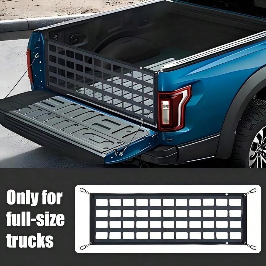 Tailgate Net For Pickup Truck Bed Cargo Trucks Bed Divider For Full