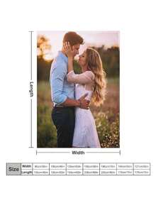 1 件可定制法兰绒毯子/披肩，可定制万圣节、圣诞节等温馨家庭场景，适用于床、沙发、露营，在寒冷的冬天或空调房间提供极大的舒适感，有 7 种尺寸可供选择，一面定制设计，一面白色羊毛 - 彩色 - 查看 13