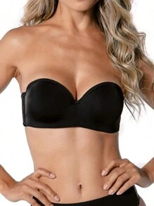 Demillus Vertigem Strapless Bustier With Padded Cup Ref 67858 - 黑色 - 查看 1