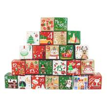 24pcs Christmas Advent Calendar Gift Box,Christmas - Multicolor - View 9